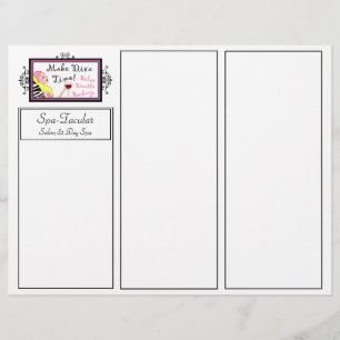 Wellness-Center DIVA Tri-Fold-Broschüren