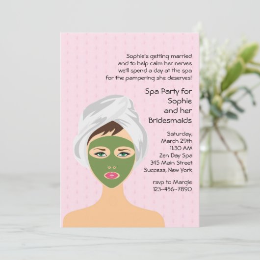 Wellness-Center Einladung (Stehend Vorderseite)