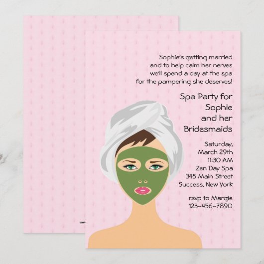 Wellness-Center Einladung (Vorne/Hinten)