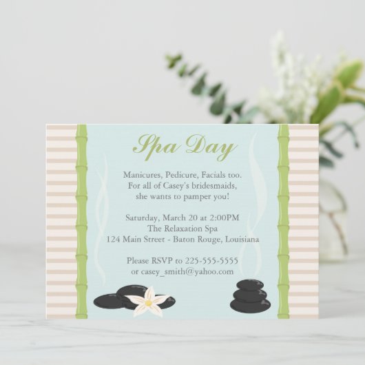 Wellness-Center Einladung (Stehend Vorderseite)