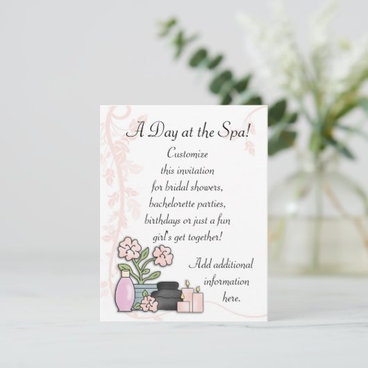 Wellness-Center Einladung (Stehend Vorderseite)