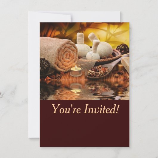 Wellness-Center Einladung (Vorderseite)