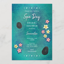 Wellness-Center-Einladung zu schwimmenden Blume