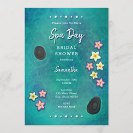 Wellness-Center-Einladung zu schwimmenden Blume Einladung