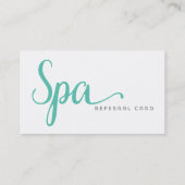 Wellness-Center-Empfehlungs-Geschäfts-Karte Empfehlungskarte (Rückseite)