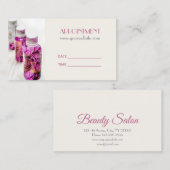 WELLNESS-CENTER Essenzielle Ölmassage Aromatherapi Terminkarte (Vorne/Hinten)