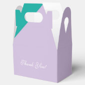 Wellness-Center Farbblock Aquamarin Lavendel Gastg Geschenkschachtel (Geöffnet)