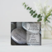 Wellness-Center Felsen Party laden Einladung (Stehend Vorderseite)