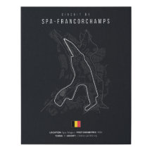 Wellness-Center-Francorchamps Track Print