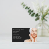 Wellness-Center für amperierte Damen - Visitenkart Terminkarte (Stehend Vorderseite)