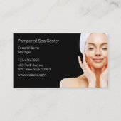 Wellness-Center für amperierte Damen - Visitenkart Terminkarte (Vorderseite)