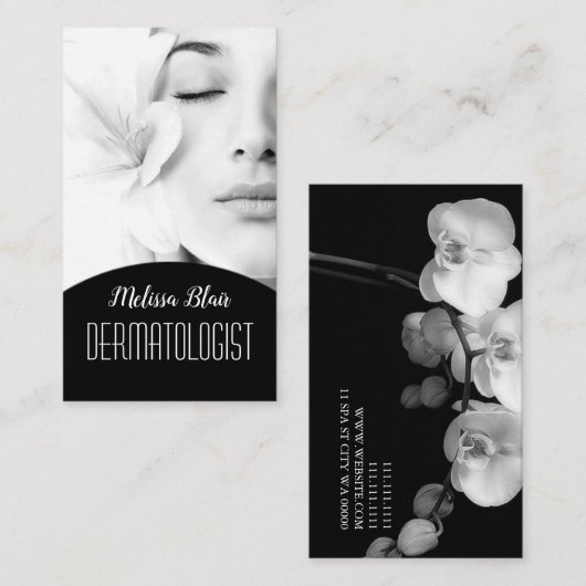 Wellness-Center für eine klare Hauthautdermatologi Visitenkarte (Vorne/Hinten)