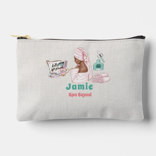 Wellness-Center Geburtstag Sleepover Pamper Geburt Zubehörtasche (Vorderseite)