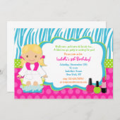 Wellness-Center-Geburtstags-Party Einladungen (Vorne/Hinten)