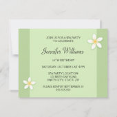 Wellness-Center Geburtstagsfeier Einladung zur Plu (Rückseite)