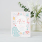 Wellness-Center Geburtstagsfeier Postkarte (Stehend Vorderseite)