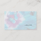 Wellness-Center - Geschäfts-Karte der Salon-blaue Visitenkarte (Rückseite)