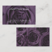 Wellness-Center - Geschäfts-Karte der Salon-lila Visitenkarte (Vorne/Hinten)