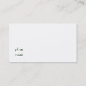 Wellness-Center-Geschäfts-Karte Visitenkarte (Rückseite)