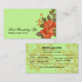 Wellness-Center-Geschäfts-Karten-Schablone Visitenkarte (Vorne/Hinten)