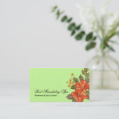 Wellness-Center-Geschäfts-Karten-Schablone Visitenkarte (Stehend Vorderseite)