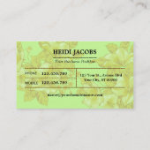 Wellness-Center-Geschäfts-Karten-Schablone Visitenkarte (Rückseite)