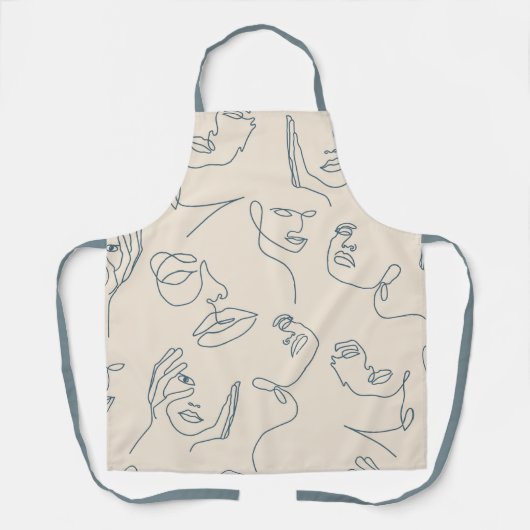 Wellness-Center-Gesichtsmuster Schürze (Vorderseite)