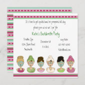 Wellness-Center Girls Einladung (Vorne/Hinten)