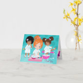 Wellness-Center Girls Vielen Dank Karten Faltungen (Gelbe Blume)