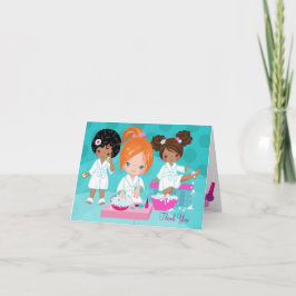 Wellness-Center Girls Vielen Dank Karten Faltungen