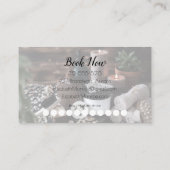 Wellness-Center Handgeschriebene Script Calligraph Visitenkarte (Rückseite)