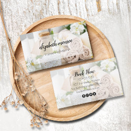 Wellness-Center Handgeschriebene Skriptkalligrafie Visitenkarte