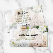 Wellness-Center Handgeschriebene Skriptkalligrafie Visitenkarte