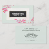 Wellness-Center hübsch Pink Bläschen Visitenkarte (Vorne/Hinten)