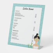 Wellness-Center-Illustration - Geschäftsmenü für b Sockelschild (Vorderseite)