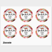 Wellness-Center in einem Jar Runder Aufkleber (Blatt)