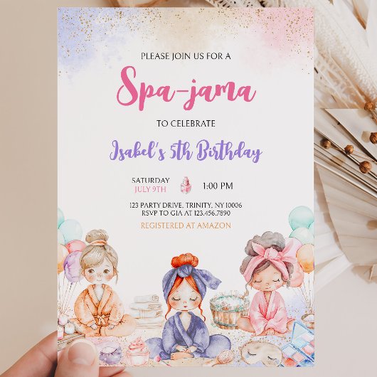 Wellness-Center-jama Geburtstagsparty Einladung