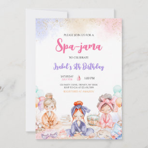 Wellness-Center-jama Geburtstagsparty Einladung