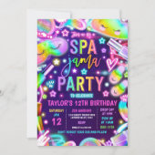 Wellness-Center-Jama Neon Wellness-Center and Slee Einladung (Vorderseite)