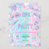 Wellness-Center-Jama Slumber Party Pastel Wellness Einladung (Vorne/Hinten)