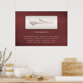 Wellness-Center jenseits des Posters Poster (Küche)