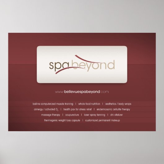 Wellness-Center jenseits des Posters Poster (Vorne)