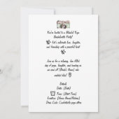 Wellness-Center Junggeselinnen-Abschied Einladung  (Rückseite)