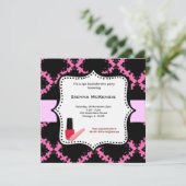 Wellness-Center Junggeselinnen-Abschied Einladung (Stehend Vorderseite)