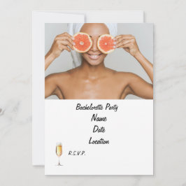 Wellness-Center Junggeselinnen-Abschied Einladung 