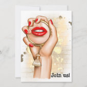 Wellness-Center Junggeselinnen-Abschied Einladung (Vorderseite)