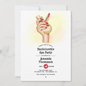 Wellness-Center Junggeselinnen-Abschied Einladung (Rückseite)