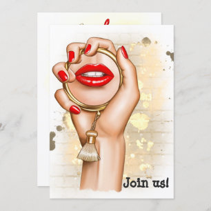 Wellness-Center Junggeselinnen-Abschied Einladung