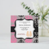 Wellness-Center Junggeselinnen-Abschied Einladung (Stehend Vorderseite)