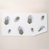 Wellness-Center-Katze, Bad-Tuch Badehandtuch (Badehandtuch)